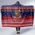 Rooster Through The Snow Christmas Hooded Blanket Xmas Holiday Patterns - Wonder Print Shop