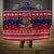 Rooster Through The Snow Christmas Hooded Blanket Xmas Holiday Patterns - Wonder Print Shop