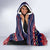 Rooster Through The Snow Christmas Hooded Blanket Xmas Holiday Patterns - Wonder Print Shop