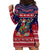 Rooster Through The Snow Christmas Hoodie Dress Xmas Holiday Patterns - Wonder Print Shop