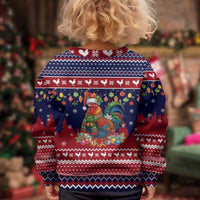 Rooster Through The Snow Christmas Kid Ugly Christmas Sweater Xmas Holiday Patterns - Wonder Print Shop