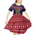 Rooster Through The Snow Christmas Kid Short Sleeve Dress Xmas Holiday Patterns - Wonder Print Shop