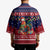 Rooster Through The Snow Christmas Kimono Xmas Holiday Patterns - Wonder Print Shop