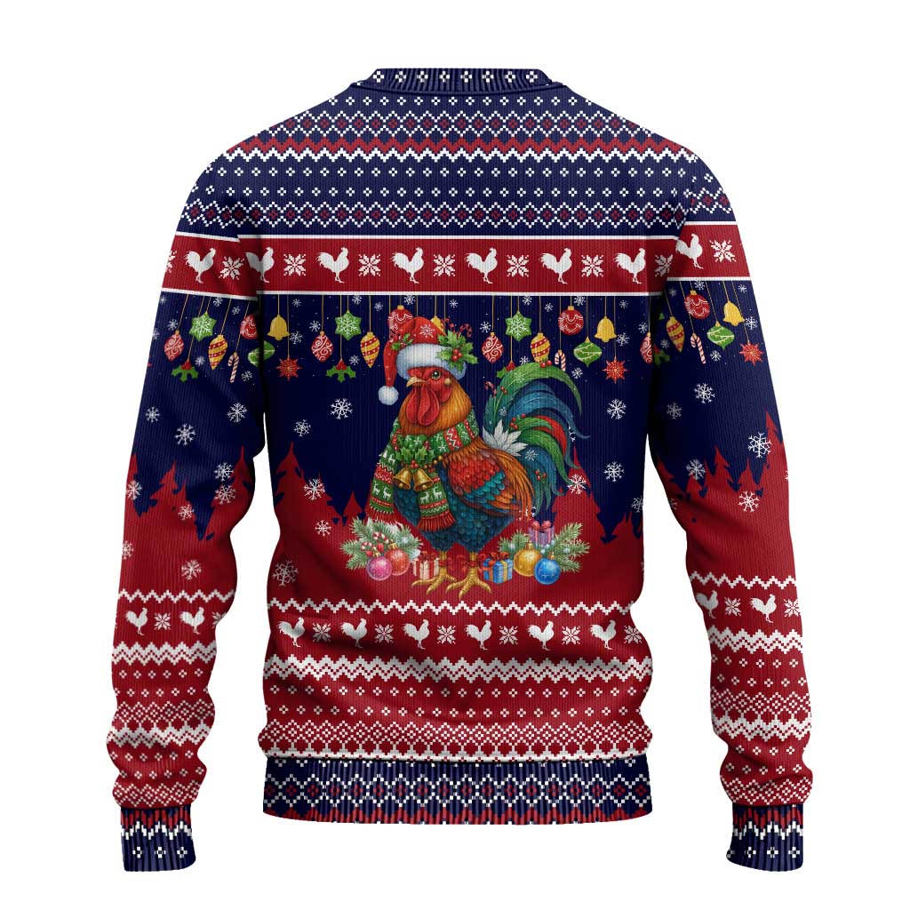 Rooster Through The Snow Christmas Ugly Christmas Sweater Xmas Holiday Patterns - Wonder Print Shop