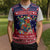 Rooster Through The Snow Christmas Knitted V-Neck Vest Xmas Holiday Patterns - Wonder Print Shop