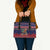 Rooster Through The Snow Christmas Leather Bag Xmas Holiday Patterns - Wonder Print Shop