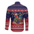 Rooster Through The Snow Christmas Long Sleeve Button Shirt Xmas Holiday Patterns - Wonder Print Shop
