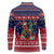 Rooster Through The Snow Christmas Long Sleeve Polo Shirt Xmas Holiday Patterns - Wonder Print Shop
