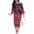 Rooster Through The Snow Christmas Off The Shoulder Long Sleeve Dress Xmas Holiday Patterns - Wonder Print Shop