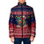 Rooster Through The Snow Christmas Padded Jacket Xmas Holiday Patterns - Wonder Print Shop