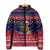 Rooster Through The Snow Christmas Padded Jacket Xmas Holiday Patterns - Wonder Print Shop