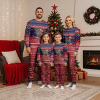 Rooster Through The Snow Christmas Pajama Set Xmas Holiday Patterns - Wonder Print Shop