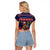 Rooster Through The Snow Christmas Raglan Cropped T Shirt Xmas Holiday Patterns - Wonder Print Shop