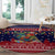 Rooster Through The Snow Christmas Round Carpet Xmas Holiday Patterns - Wonder Print Shop