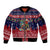 Rooster Through The Snow Christmas Sleeve Zip Bomber Jacket Xmas Holiday Patterns - Wonder Print Shop