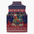 Rooster Through The Snow Christmas Sleeveless Puffer Jacket Xmas Holiday Patterns - Wonder Print Shop