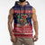 Rooster Through The Snow Christmas Sleeveless Zip Hoodie Xmas Holiday Patterns - Wonder Print Shop