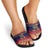 Rooster Through The Snow Christmas Slide Sandals Xmas Holiday Patterns - Wonder Print Shop