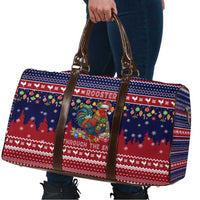 Rooster Through The Snow Christmas Travel Bag Xmas Holiday Patterns - Wonder Print Shop