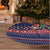 Rooster Through The Snow Christmas Tree Skirt Xmas Holiday Patterns - Wonder Print Shop