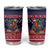 Rooster Through The Snow Christmas Tumbler Cup Xmas Holiday Patterns - Wonder Print Shop