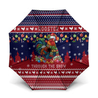 Rooster Through The Snow Christmas Umbrella Xmas Holiday Patterns - Wonder Print Shop