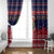 Rooster Through The Snow Christmas Window Curtain Xmas Holiday Patterns - Wonder Print Shop