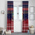 Rooster Through The Snow Christmas Window Curtain Xmas Holiday Patterns - Wonder Print Shop