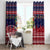 Rooster Through The Snow Christmas Window Curtain Xmas Holiday Patterns - Wonder Print Shop