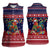 Rooster Through The Snow Christmas Women Sleeveless Polo Shirt Xmas Holiday Patterns - Wonder Print Shop