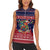 Rooster Through The Snow Christmas Women Sleeveless Polo Shirt Xmas Holiday Patterns - Wonder Print Shop