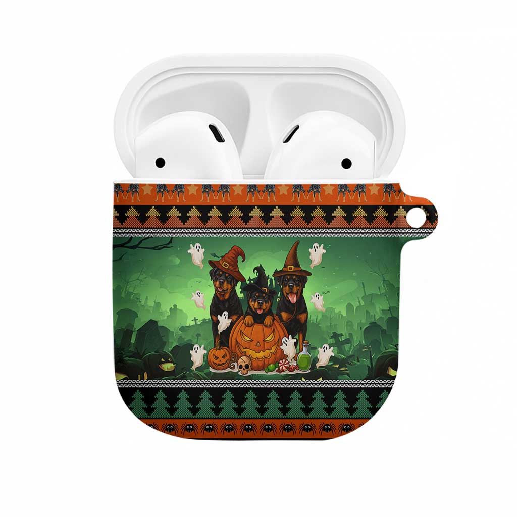 Rottweiler Christmas AirPods Case Xmas Holiday Patterns - Wonder Print Shop