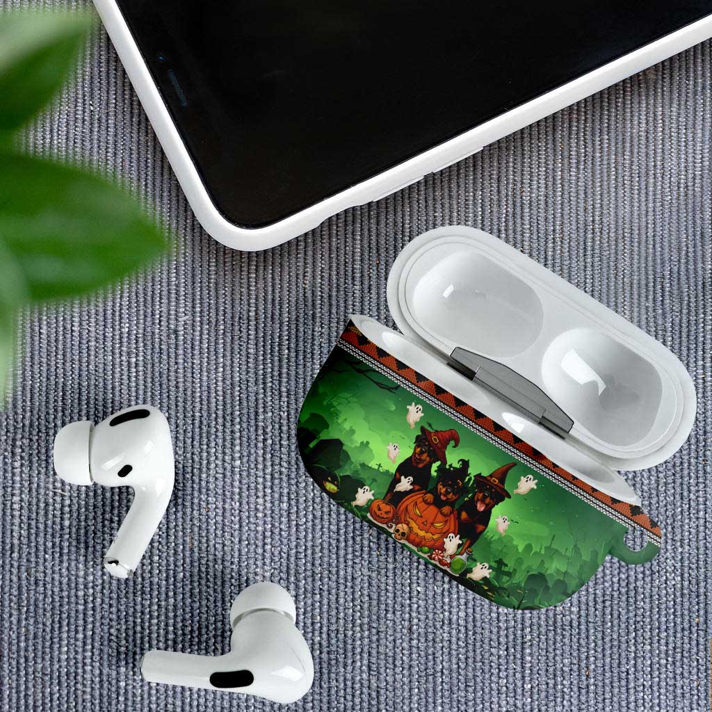 Rottweiler Christmas AirPods Case Xmas Holiday Patterns - Wonder Print Shop