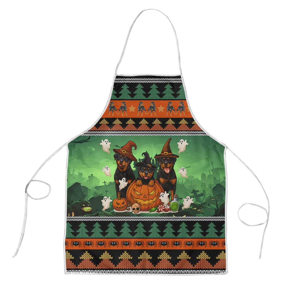 Rottweiler Christmas Apron Xmas Holiday Patterns - Wonder Print Shop