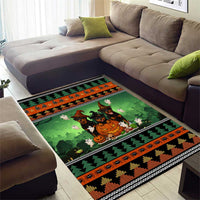 Rottweiler Christmas Area Rug Xmas Holiday Patterns - Wonder Print Shop