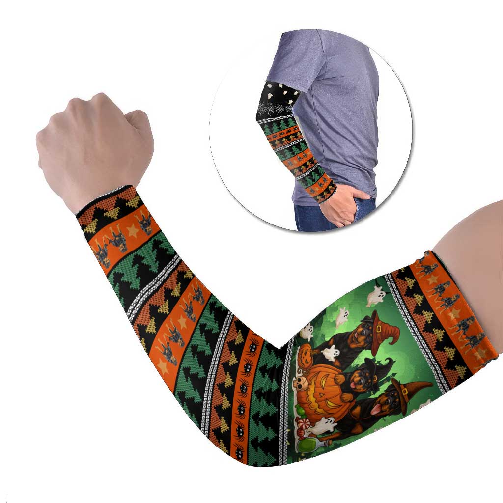 Rottweiler Christmas Arm Sleeves Xmas Holiday Patterns - Wonder Print Shop