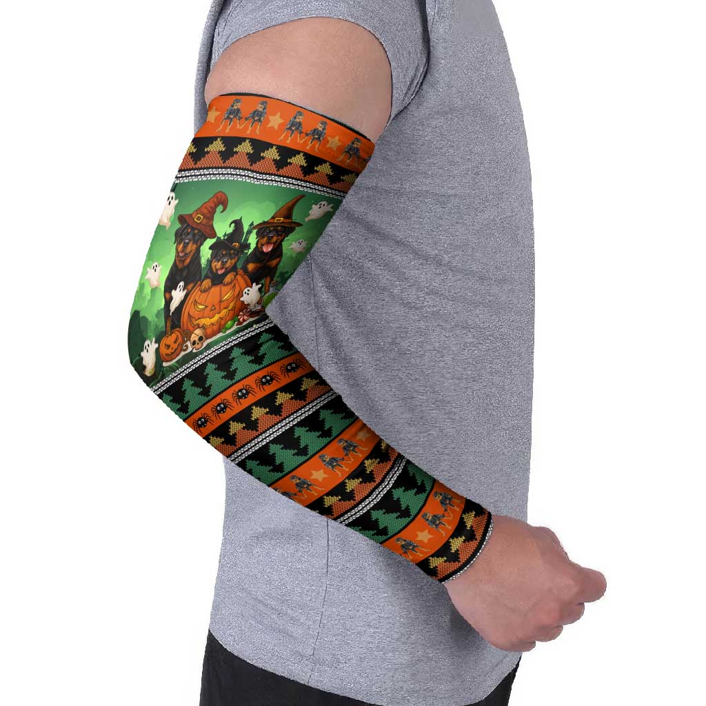 Rottweiler Christmas Arm Sleeves Xmas Holiday Patterns - Wonder Print Shop