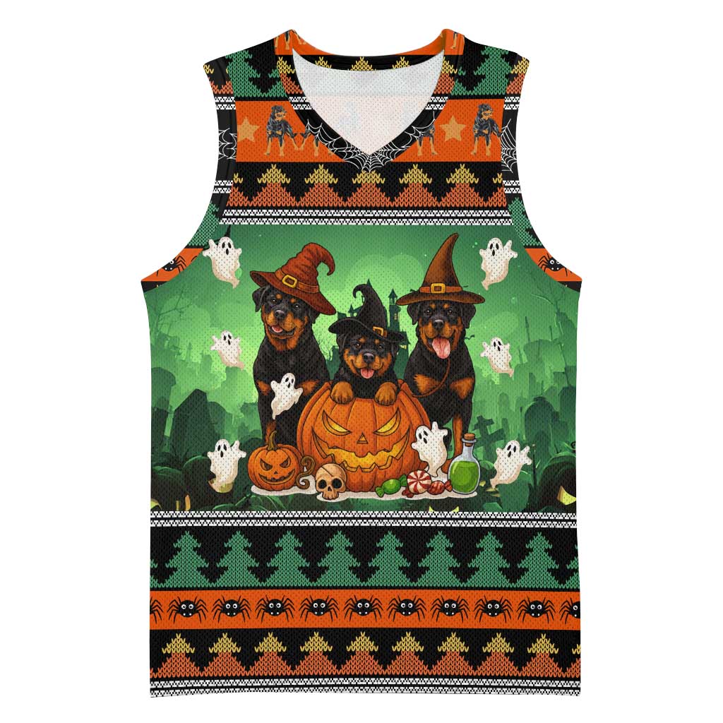 Rottweiler Christmas Basketball Jersey Xmas Holiday Patterns - Wonder Print Shop