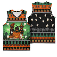 Rottweiler Christmas Basketball Jersey Xmas Holiday Patterns - Wonder Print Shop