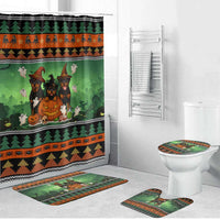 Rottweiler Christmas Bathroom Set Xmas Holiday Patterns - Wonder Print Shop