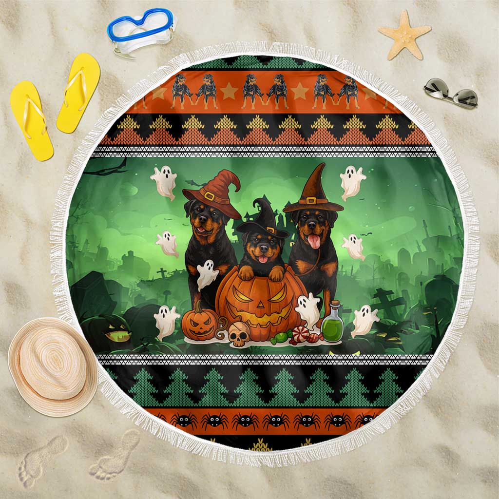 Rottweiler Christmas Beach Blanket Xmas Holiday Patterns - Wonder Print Shop