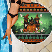 Rottweiler Christmas Beach Blanket Xmas Holiday Patterns - Wonder Print Shop