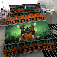 Rottweiler Christmas Bedding Set Xmas Holiday Patterns - Wonder Print Shop