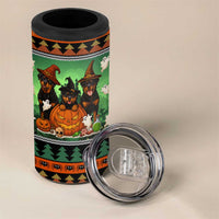 Rottweiler Christmas 4 in 1 Can Cooler Tumbler Xmas Holiday Patterns - Wonder Print Shop