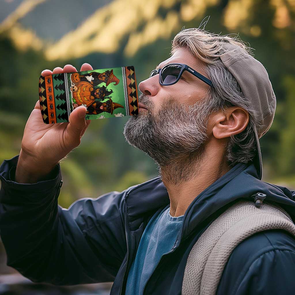 Rottweiler Christmas 4 in 1 Can Cooler Tumbler Xmas Holiday Patterns - Wonder Print Shop