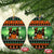 Rottweiler Christmas Ceramic Ornament Xmas Holiday Patterns - Wonder Print Shop