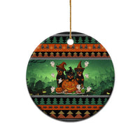Rottweiler Christmas Ceramic Ornament Xmas Holiday Patterns - Wonder Print Shop