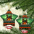 Rottweiler Christmas Ceramic Ornament Xmas Holiday Patterns - Wonder Print Shop
