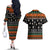 Rottweiler Christmas Couples Matching Off The Shoulder Long Sleeve Dress and Hawaiian Shirt Xmas Holiday Patterns - Wonder Print Shop