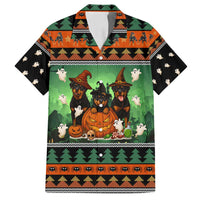 Rottweiler Christmas Family Matching Off Shoulder Maxi Dress and Hawaiian Shirt Xmas Holiday Patterns - Wonder Print Shop